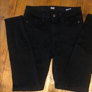 Paige black skinny jeans